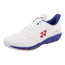 Buty tenisowe Yonex Power Cushion AD-ACCEL Wide Clay/Sandplatz/Leichtigkeit 2026 białe/niebieskie męskie